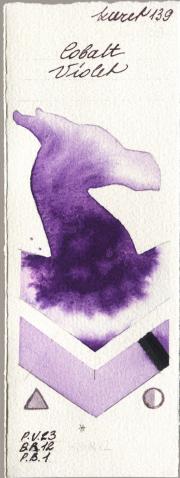 Kuretake Gansai Tambi 139 Cobalt Violet watercolor swatch