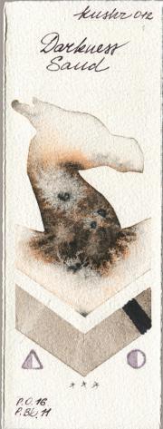 Kusakabe 012 Darkness Sand watercolor swatch