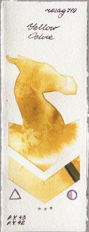 Rosa Gallery 719 Yellow Ochre watercolor swatch
