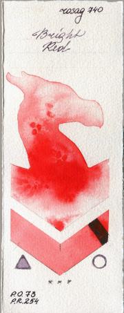 Rosa Gallery 740 Bright Red watercolor swatch