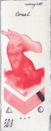 Rosa Gallery 756 Coral watercolor swatch