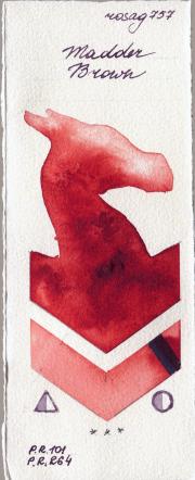 Rosa Gallery 757 Madder Brown watercolor swatch