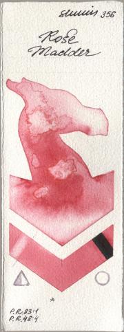 Shminke Horadam Aquarell 356 Rose Madd watercolor swatch