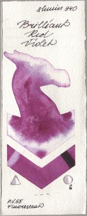 Shminke Horadam Aquarell 940 Brilliant Red Viol watercolor swatch