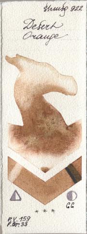 Shminke Horadam Aquarell 922 Desert Oran watercolor swatch