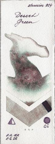 Shminke Horadam Aquarell 924 Desert Green watercolor swatch