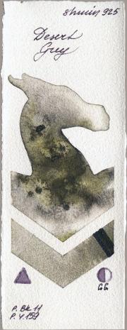 Shminke Horadam Aquarell 925 Desert Grey watercolor swatch