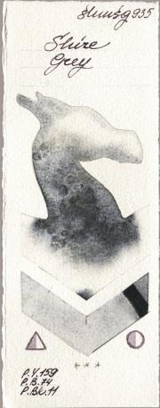 Shminke Horadam Aquarell 935 Shire Grey watercolor swatch