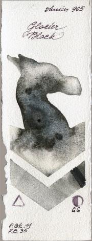 Shminke Horadam Aquarell 965 Glacier Black watercolor swatch