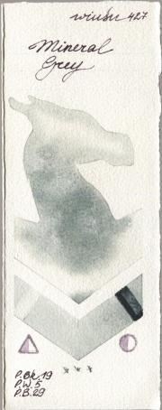 Winsor & Newton Professional 427 Mineral Grey watercolor swatch