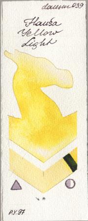 Daniel Smith 039 Hansa Yellow Light watercolor swatch