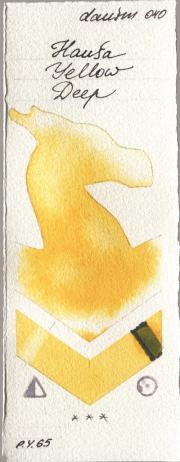Daniel Smith 040 Hansa Yellow De watercolor swatch