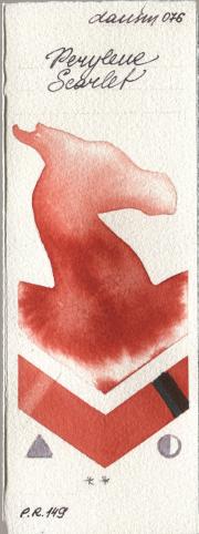 Daniel Smith 076 Perylene Scarl watercolor swatch
