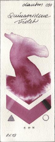 Daniel Smith 094 Quinacridone Viol watercolor swatch
