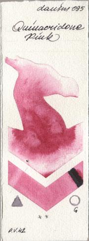 Daniel Smith 095 Quinacridone Pi watercolor swatch