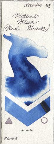 Daniel Smith 119 Phthalo Blue (Red Shad watercolor swatch