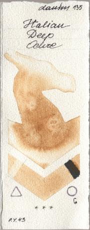 Daniel Smith 135 Italian Deep Och watercolor swatch