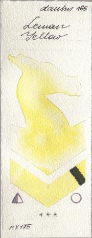 Daniel Smith 165 Lemon Yell watercolor swatch