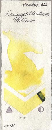 Daniel Smith 223 Quinophthalone Yell watercolor swatch