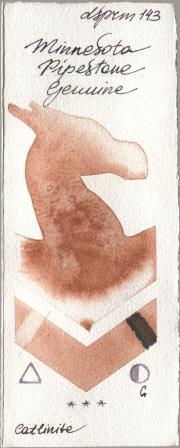Daniel Smith 143 Minnesota Pipestone Genui watercolor swatch