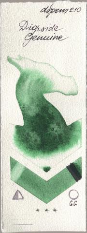 Daniel Smith 210 Diopside Genui watercolor swatch