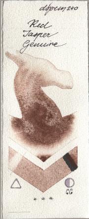 Daniel Smith 240 Red Jasper Genui watercolor swatch