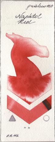 M. Graham & Co. Artists 120 Naphthol R watercolor swatch