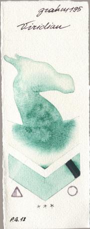 M. Graham & Co. Artists 195 Viridian watercolor swatch