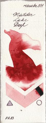 Royal Talens Rembrandt Watercolour 331 Madder Lake Deep watercolor swatch