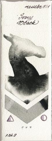 Royal Talens Rembrandt Watercolour 701 Ivory Black watercolor swatch