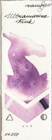 Roman Szmal Aquarius 215 Ultramarine Pink watercolor swatch