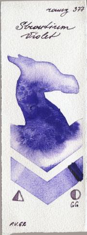 Roman Szmal Aquarius 377 Strontium Violet watercolor swatch
