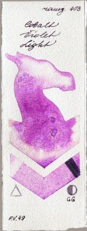 Roman Szmal Aquarius 403 Cobalt Violet Light watercolor swatch