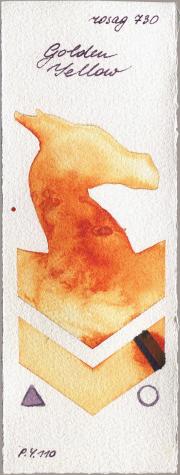 Rosa Gallery 730 Golden Yellow watercolor swatch