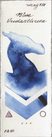 Rosa Gallery 738 Blue Indanthrone watercolor swatch