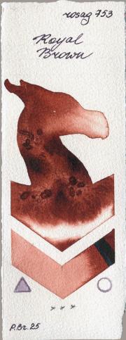 Rosa Gallery 753 Royal Brown watercolor swatch