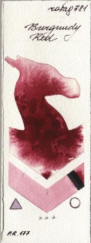Rosa Gallery 781 Burgundy Red watercolor swatch
