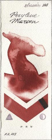 Shminke Horadam Aquarell 366 Perylene Maro watercolor swatch