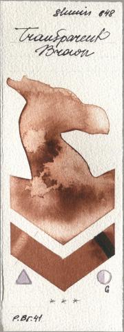 Shminke Horadam Aquarell 648 Transparent Bro watercolor swatch