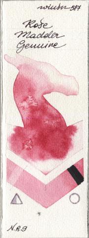 Winsor & Newton Professional 587 Rose Madder Genuine watercolor swatch