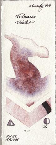 Shminke Horadam Aquarell 914 Volcano Violet watercolor swatch