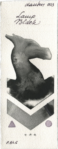 Lamp Black by Daniel Smith watercolor swatch