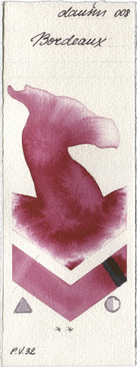 Bordeaux by Daniel Smith watercolor swatch