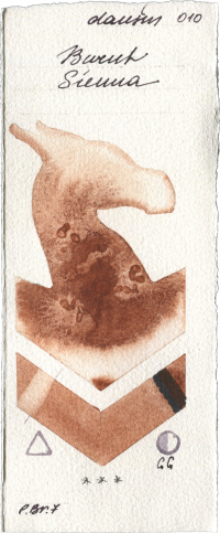 Burnt Sienna by Daniel Smith watercolor swatch