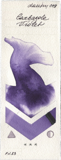 Carbazole Violet by Daniel Smith watercolor swatch