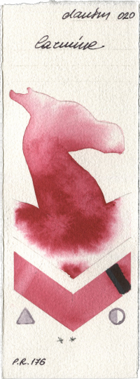 Carmine by Daniel Smith watercolor swatch