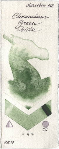 Chromium Green Oxide by Daniel Smith watercolor swatch