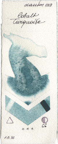 Cobalt Turquoise by Daniel Smith watercolor swatch
