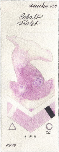 Cobalt Violet by Daniel Smith watercolor swatch