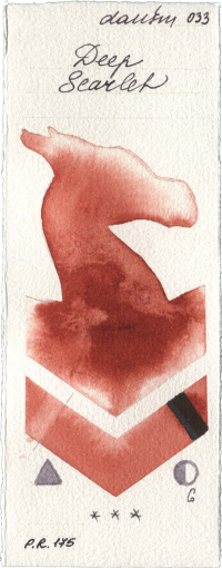 Deep Scarlet by Daniel Smith watercolor swatch